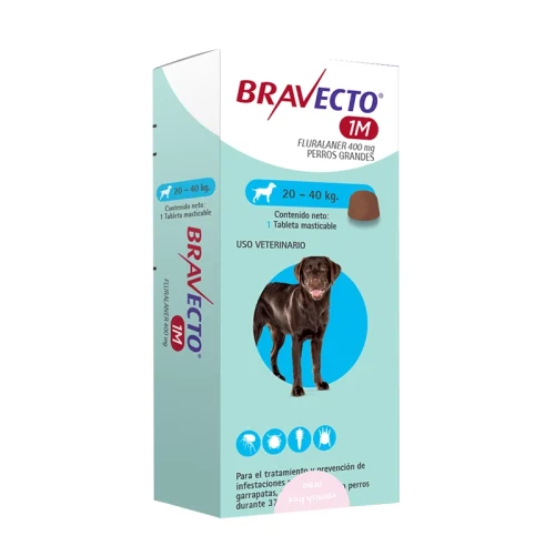 Bravecto para Perros 1 Mes 20 – 40kgs
