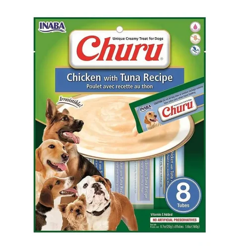 Churu Chicken with Tuna 8 Tubos dogs